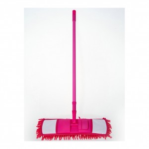 Flat Mop, Flat Dust Cleaning Mop na may 4 na kulay na pinipili ang Microfiber Mop Heads para sa Hosdehold Floor Cleaning
