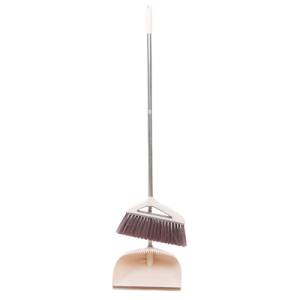 Broom and Dustpan Stand Up Long Handle Home Kitchen Set for Outdoor Indoor Brush Cleaning Holder
