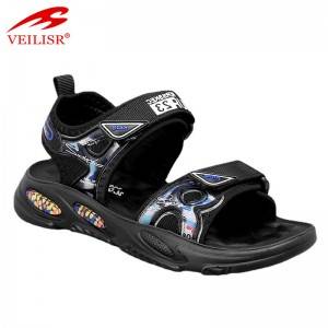 2021 summer new big kids’ Velcro open-toed beach shoes