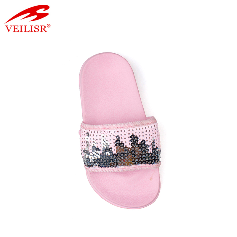 2020 China Factory Wholesale Paillettes Supérieure Suola EVA Pantofole Per Bambini Sandali Slide Sandali