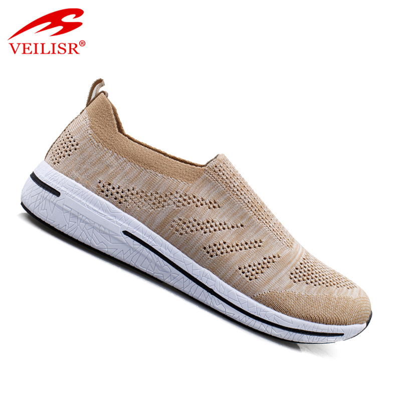 Most popular fly knit mesh fabric men casual sport shoes fashion walking sneakers