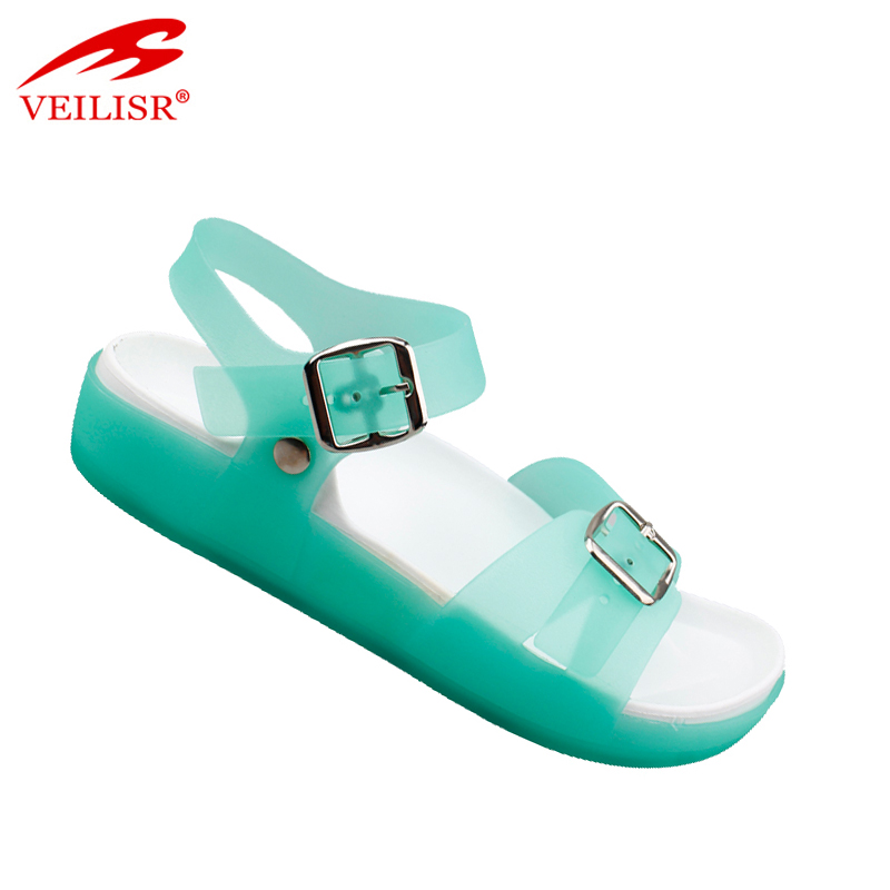 Sandalias mujer clear PVC footwear beach jelly shoes women sandals