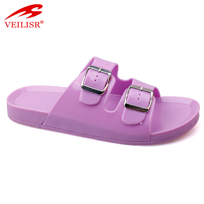 Chancletas summer ladies PVC jelly slippers women slide sandals