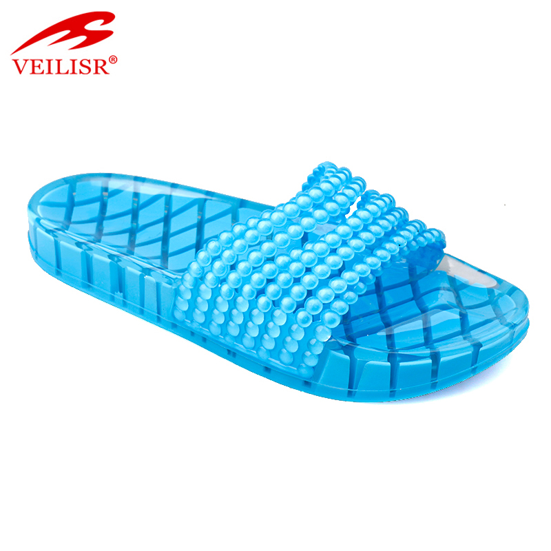 Chancletas summer clear PVC jelly slide sandals women slippers