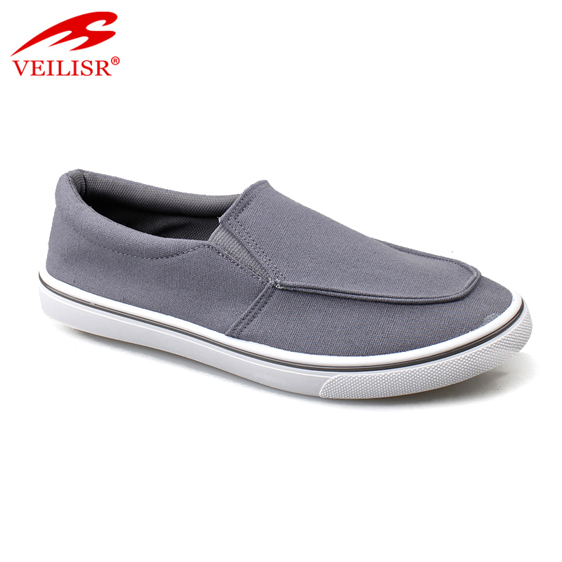 New design injection sole slip on sneakers men canvas casual shoes