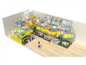 3 nivåer generisk innendørs lekeplass