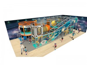 Space theme 2 levels playground design