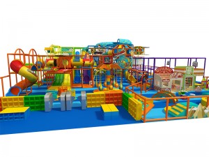 3 levels air force indoor playground structure