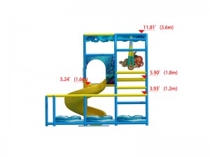 Mini 2 levels indoor play structure