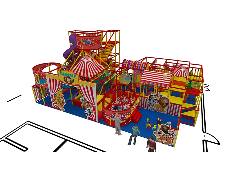4 levels circus theme indoor playground 