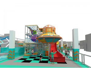 Huge 2 levels air force indoor playground