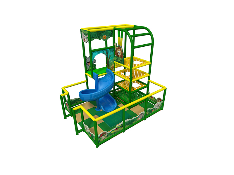 Mini 2 level forest theme play structure 