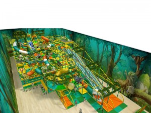 Playground temático da selva de 4 níveis