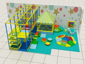 Design eines kleinen Spielplatzes für Kleinkinder