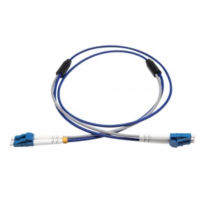 Duplex Single Mode 3.0mm PVC LC UPC to LC UPC Fiber Optic Patch Cord
