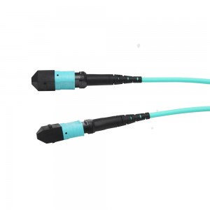 Multimode 3.0mm LSZH 8 Fibers MTP to MTP OM3 Fiber Optic MPO Elite Trunk Cable