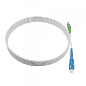 Simplex Single Mode 3.0mm PVC SC UPC to FC APC Fiber Optic Patch Cord