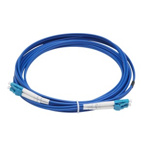 Factory Outlets Dielectric Armored Fiber Optic Cable - Zip DX Armored fiber optic cable PVC Jacket 3.0mm with LC-LC connector – Qingying
