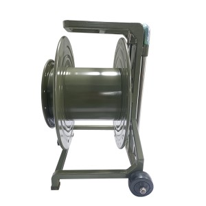 Mobile Portable Metal Cable Reel For Armored Military Tactical Fiber Optic Cable