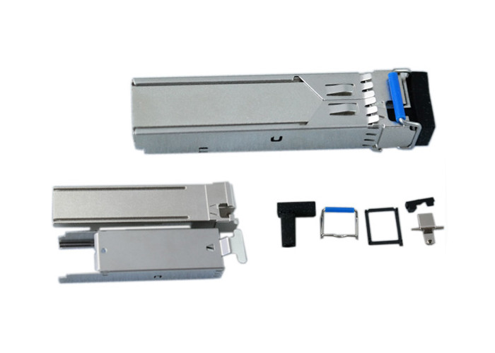 Anodizing Fiber Optic Components , Stainless Steel 304 SFP Case And Jacket 1.25G 2.5G 10G 40G 100G