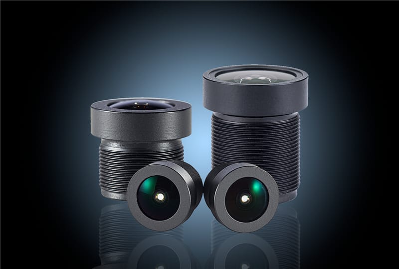 Araç içi kameralar için yüksek çözünürlüklü M12 geniş açılı lensler