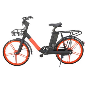 Професионално споделяне GPS местоположение под наем Електрически велосипед G1 оранжев