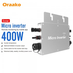 Balcony pv micro inverter solar power system micro invert 400w 600w  wifi smart on grid micro inverter kits price with panel