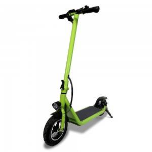 M100 frontfjæring 10 tommers grønn elektrisk scooter
