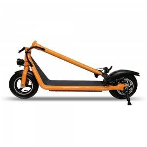 M100 aurreko esekidura 10 hazbeteko scooter elektriko laranja