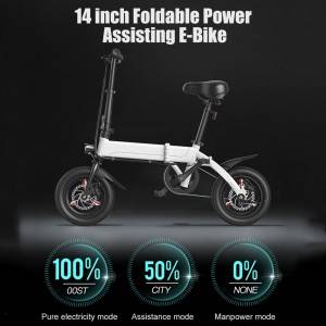 Bicicletă electrică opțională pentru raft de încărcare de 14 inchi D1 Power Assisting