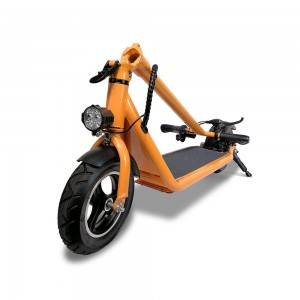 Передняя подвеска M100 10-дюймовый оранжевый электрический скутер