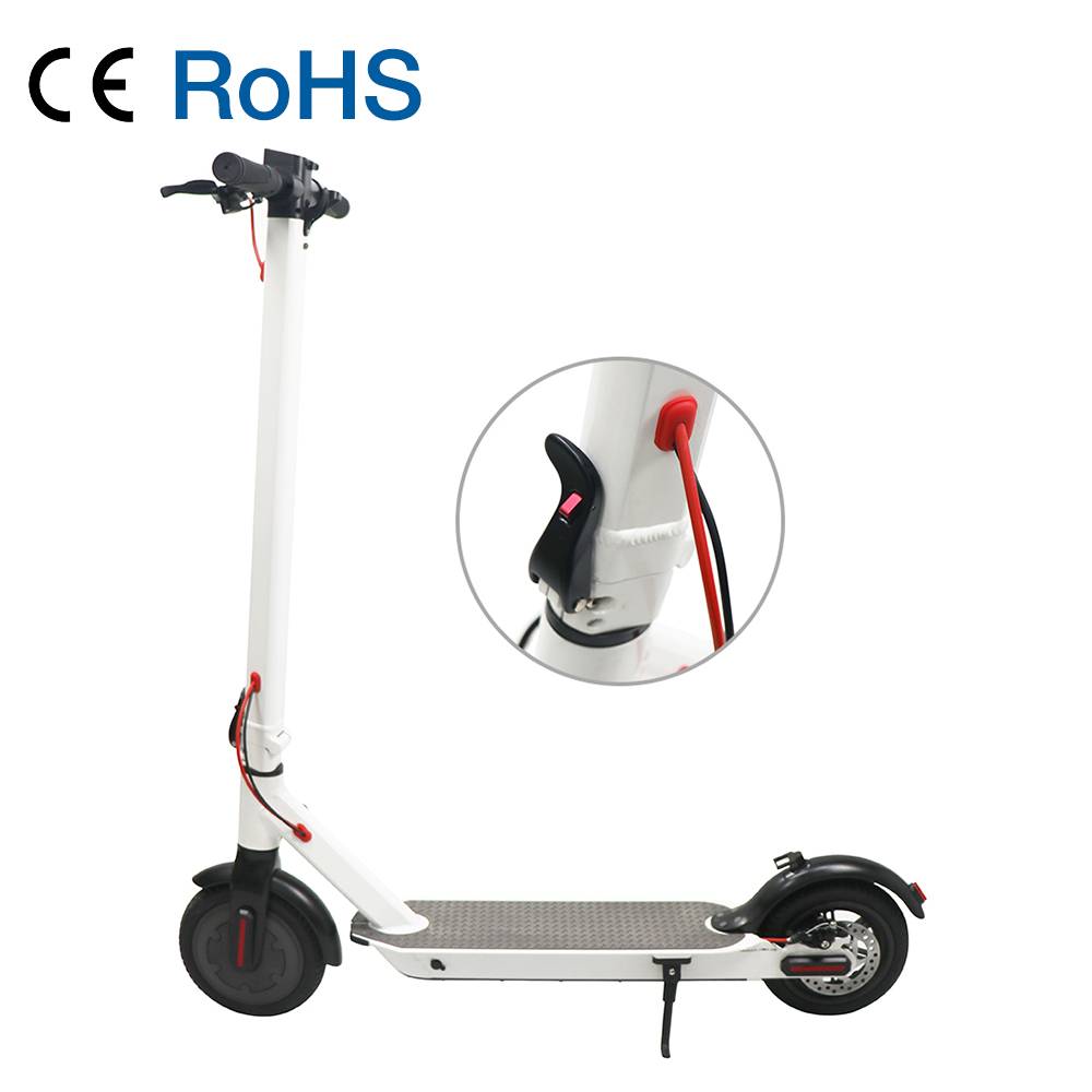 High reputation 2 Wheel Offroad Electric Scooter -
 M6 Public Tooling Strong 8.5 inch White Electric Scooter – Vitek