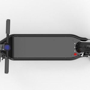 10-palčni črni električni skuter M100 s sprednjim vzmetenjem