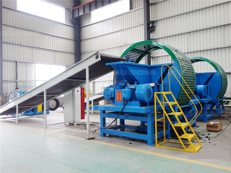 WASTE TYRE RECYCLING MACHINE