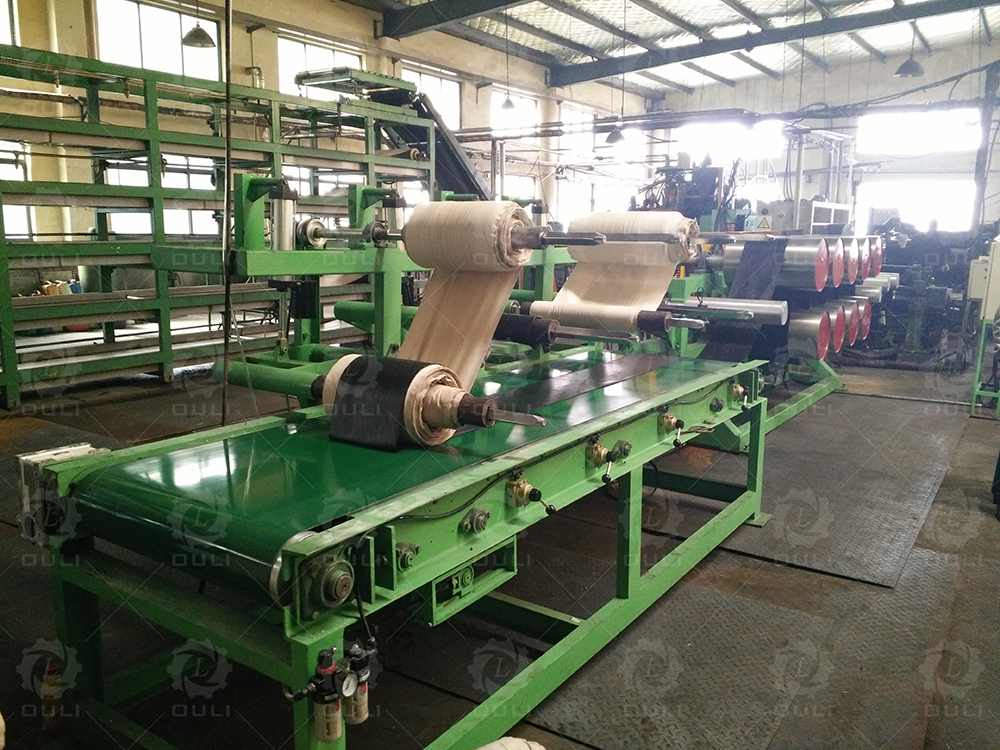 Wholesale Price Hydraulic Bladder Curing Press - Cushion gum extruding & calendering line – Ouli