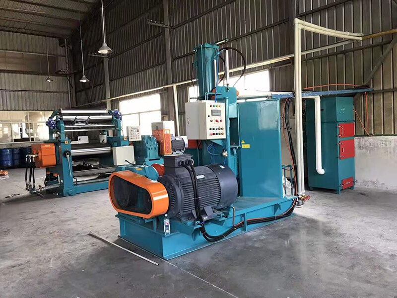 Operation of Qingdao Ouli rubber kneader machine