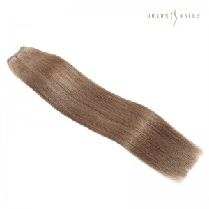 Caramel Blonde Straight Virgin Hair Machine Tied Weft Extensions,Best Hair Factory Cheap Price Dropship
