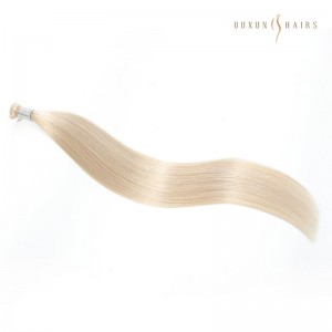 #1001 Pearl Blonde Platinum White Blonde Western European Genius Wefts – Full Cuticle Virgin Hair Extensions