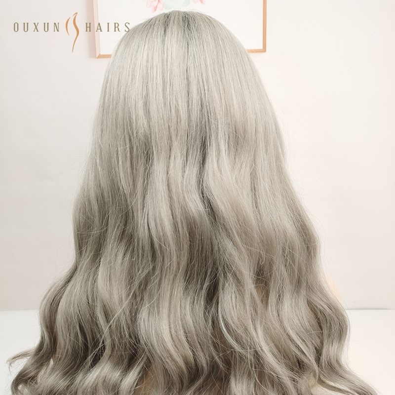 OXLW04HD Lace Frontal Wig 13×6 Lace Frontal Wig Human Hair Chinese Raw Virgin Unprocessed Remy Hair Custom Color Fast Ship HD Transparent Lace Closure Wig Light Blonde Body Wave-Wig Making Fac...