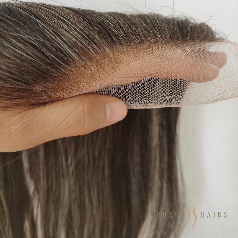 OXLC01 Customised 100% Raw Virgin Human Hair European Brazilian Premium Real Hair HD Swiss Lace 4×4’’ 12inch Length 1b/M2/613/2A-Boutique Wig Vendor