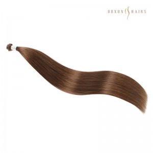Premium 22″ Genius Wefts, 100g, Chestnut Brown (#4), Natural Straight, Virgin 100% Human Hair from China Factory