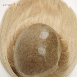 OXTS03 7×9 Injection Silicone Skin Hair Topper Remy Virgin Human Hair Toupee For Women Topper PU Hair Topper For Baldnes Hair Pieces for Balding Alopecia Women -Hair Piece Manufacturers