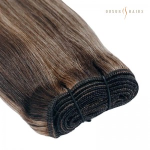 Highlight Brown with Blonde Ash Brown & Sandy Blonde Sew-in Machine Weft Hair Extensions