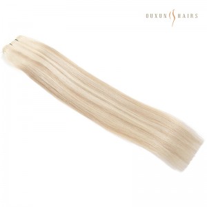 Champagne Mix With Platinum Blonde Highlight Bundles Virgin Remy Straight Human Hair Weave Piano Hair