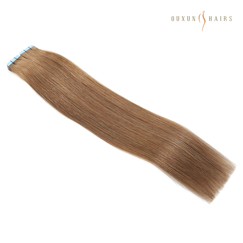 150g 22inch Double Sided Skin Weft Injected Tape in Invisible Medium Brown Hair Extension Wholesale Tape In Extensions