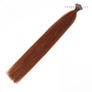 #30 Medium Copper 30 Inch Long Hair Silicone Lined Nano Russian Virgin Human Hair Ring Hair Extensions Virgin Hair Extensions Wholesale