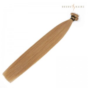 Nano Tip Hair Extensions Honey Blonde #18 Super 100g 22inch Human Hair Small Stick Tip Bond Extensions-Fashion Source Hair Extensions Wholesale