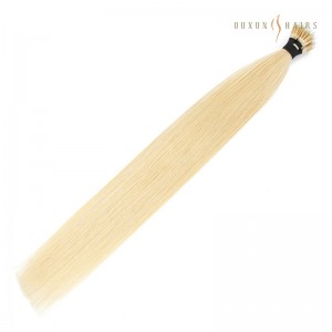 18 Inch Russian Virgin Human Hair Nano Hair Extension Bead Fusion Keratin #60 Platinum Blonde- Hair Extension Distributors
