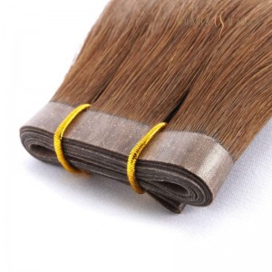 Wholesale Chinese Virgin Human Hair 24inch Seamless PU Skin Weft Invisible Hair Extensions  Double Drawn Thin Inject Natural Hair