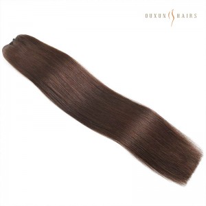Factory Direct Price Remy Hair Machine Weft #2 (Dark Brown) Hair Extensions